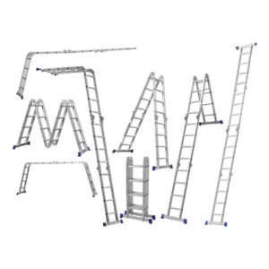 Escada Extensível de Alumínio 10 Degraus 4 em 1 - 120kg