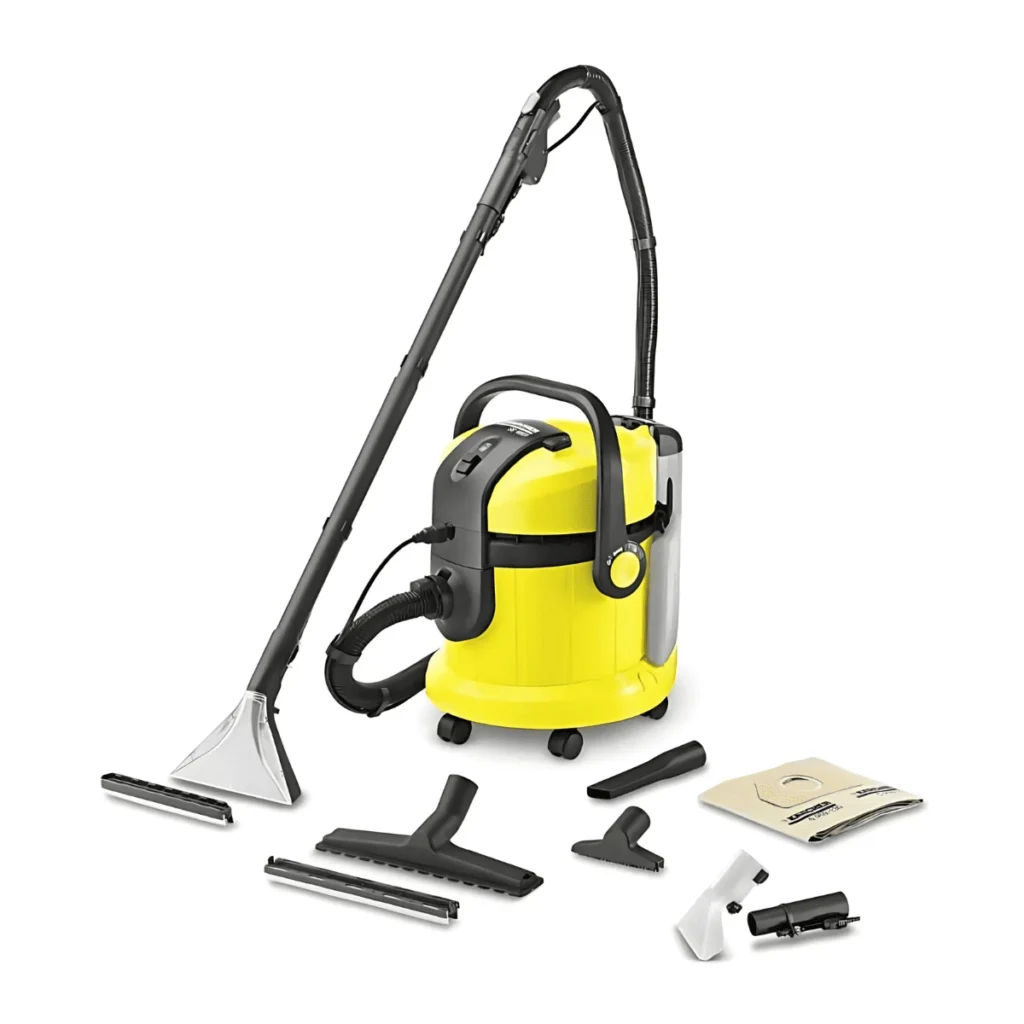 Extratora SE4001 realizando limpeza profunda em estofado – extratora Karcher SE4001