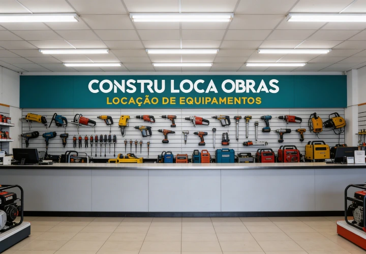 Alugar equipamentos é na Construloca Obras